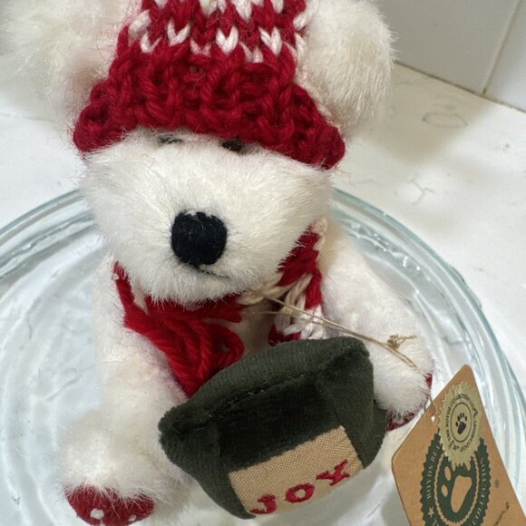 Boyds Alyssa Berrifrost Bear Ornament Joy Plush Ornament - Picture 3 of 10